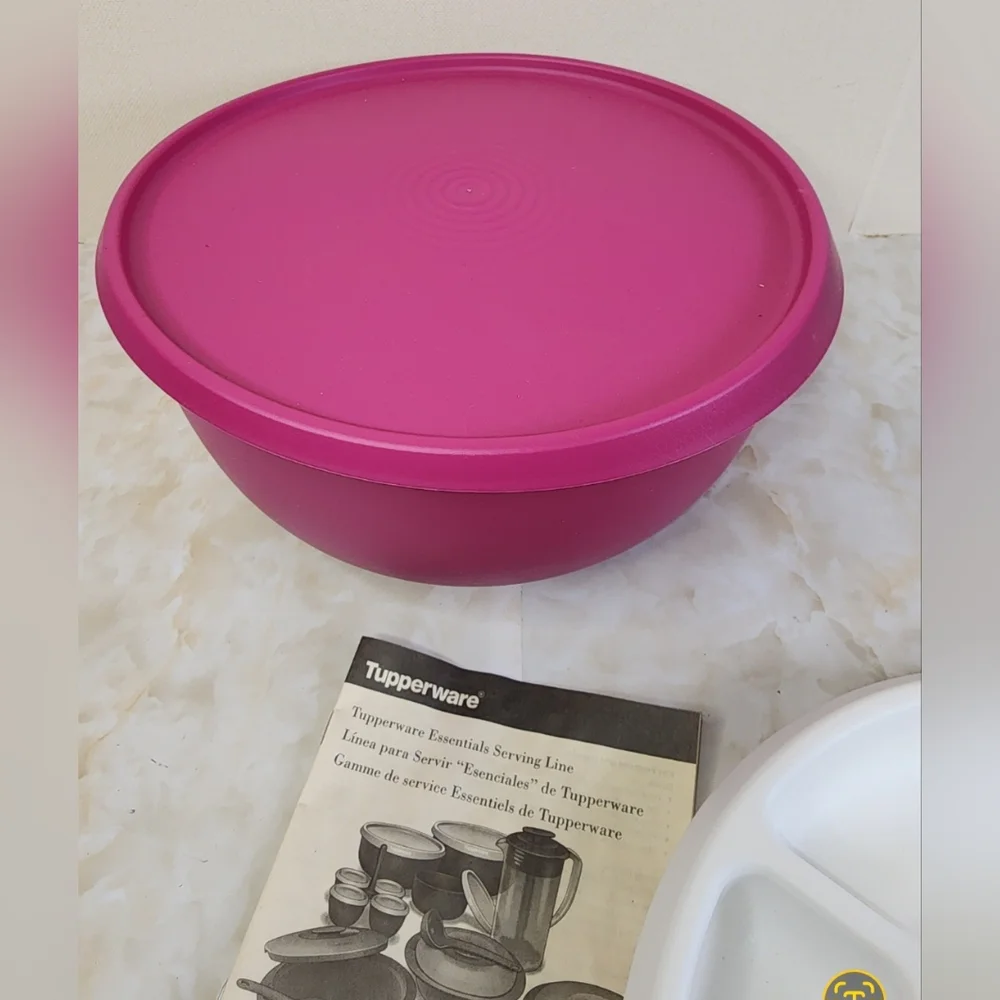 Tupperware Essentials Large Bowl with Party Tray